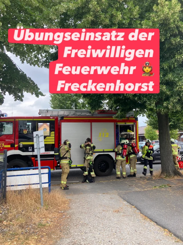 Ein aufregender Nachmittag mit viel Rauch und Rettung über die Drehleiter 🚒 🔥 Ein großer Dank an die freiwillige Feuerwehr Freckenhorst 🤩